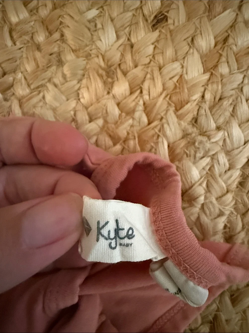 Kyte BABY Dusty Rose Long Sleeve Footed One-Piece Zipper Pajamas